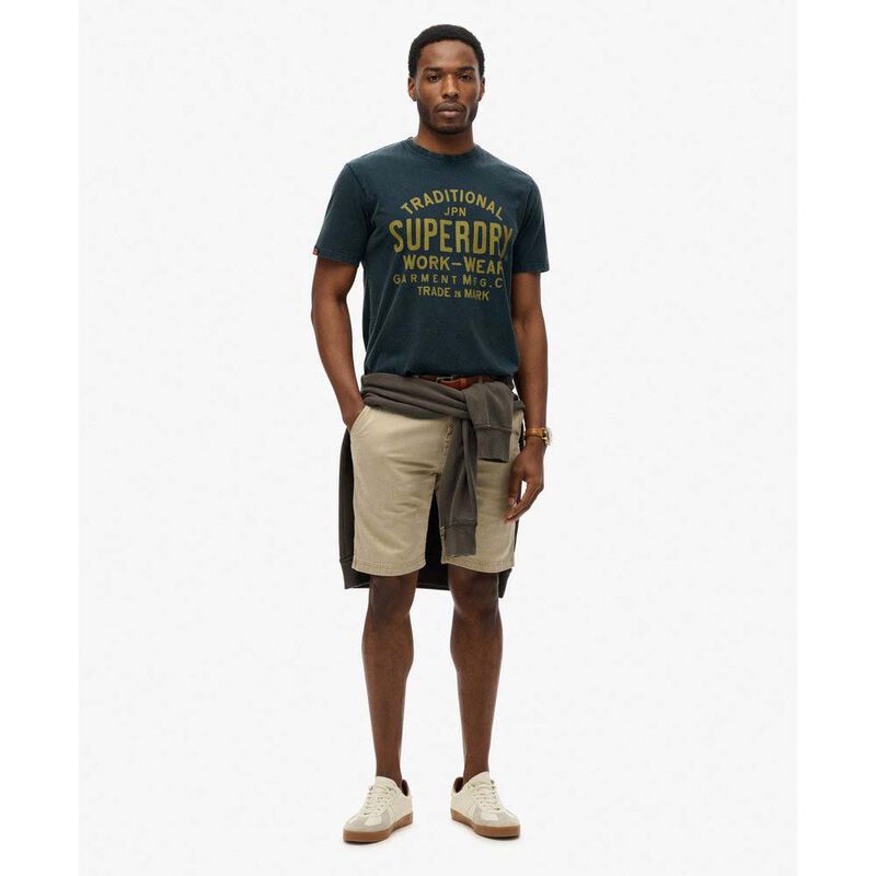 Superdry Machined Goods Workwear Tee image number 3